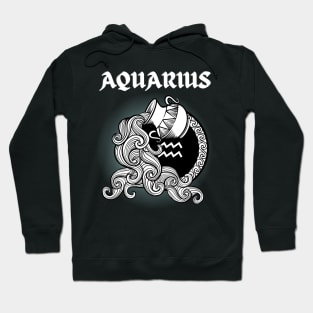 Aquarius Water Pot Gothic Style Hoodie